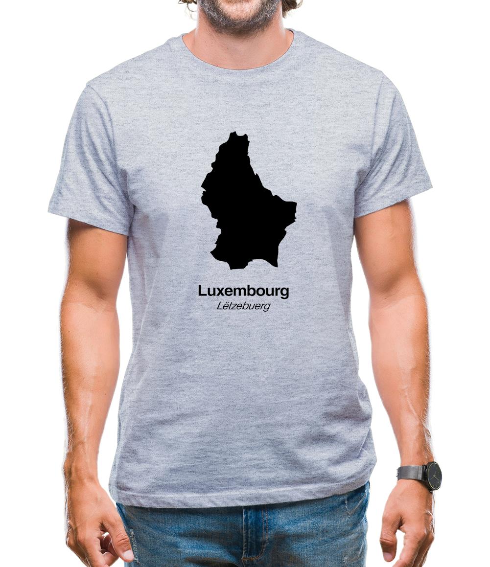 Luxembourg Silhouette Mens T-Shirt
