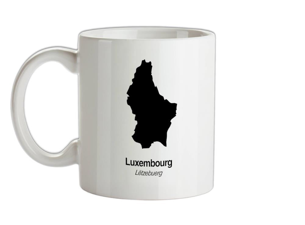 Luxembourg Silhouette Ceramic Mug