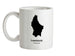 Luxembourg Silhouette Ceramic Mug