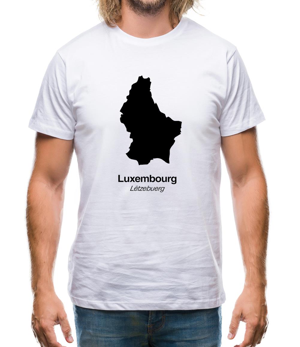 Luxembourg Silhouette Mens T-Shirt