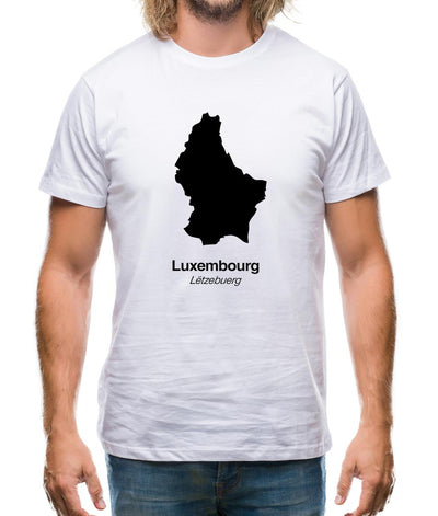 Luxembourg Silhouette Mens T-Shirt