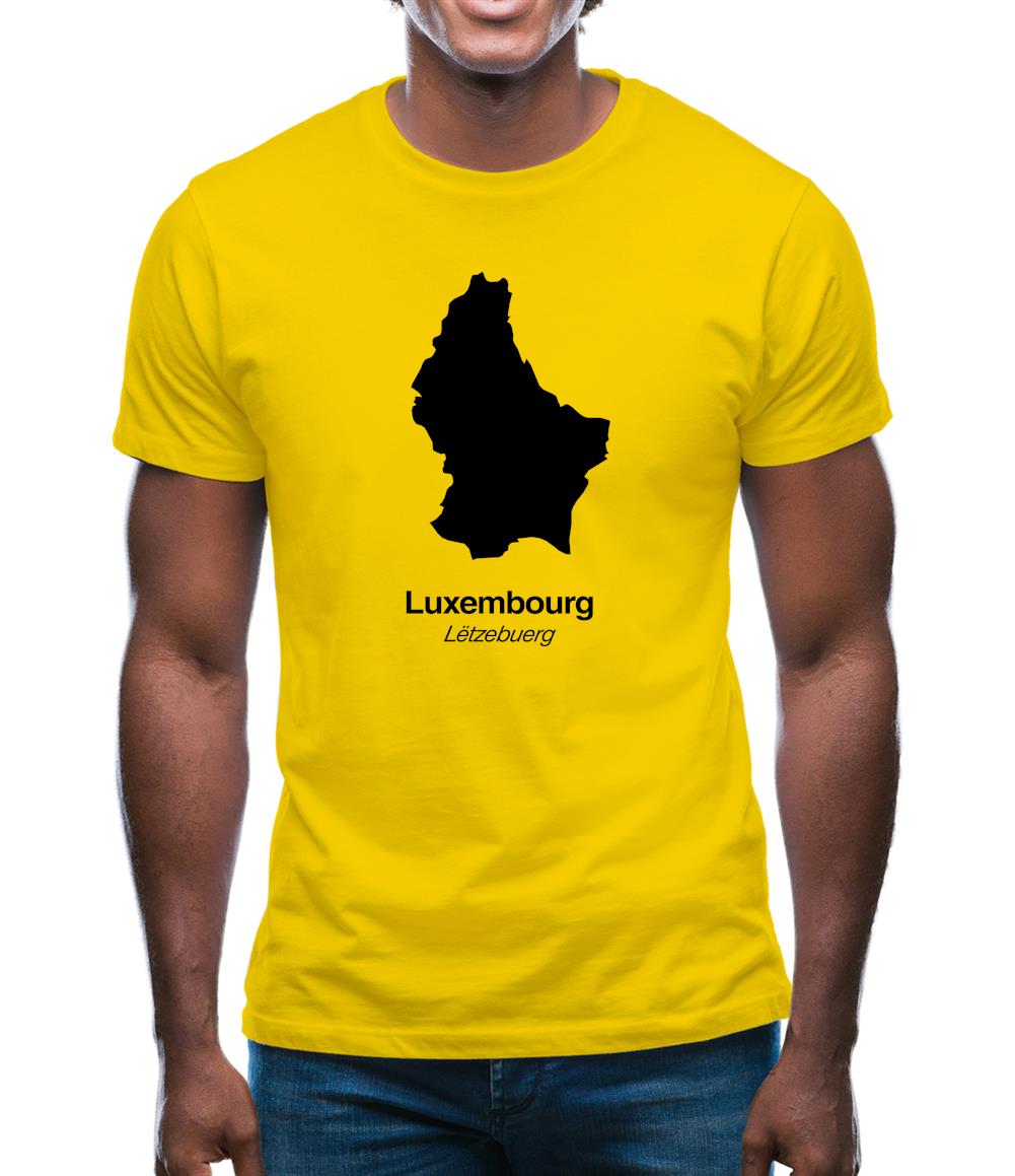 Luxembourg Silhouette Mens T-Shirt