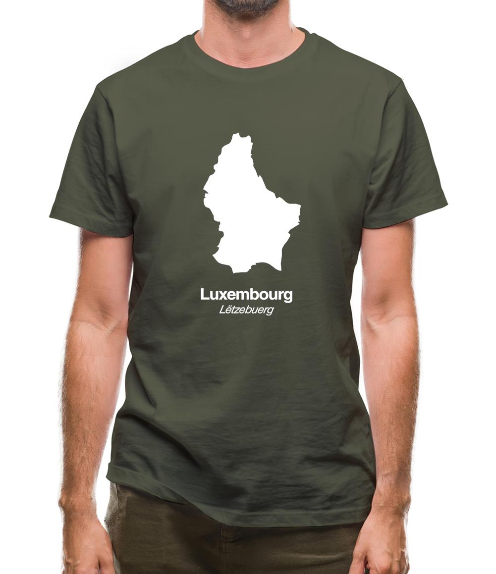 Luxembourg Silhouette Mens T-Shirt