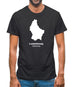 Luxembourg Silhouette Mens T-Shirt