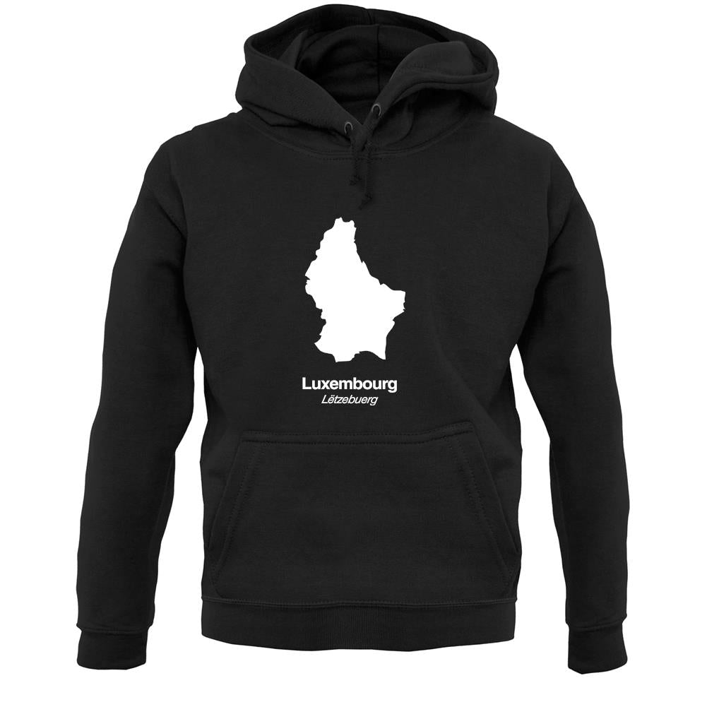 Luxembourg Silhouette Unisex Hoodie