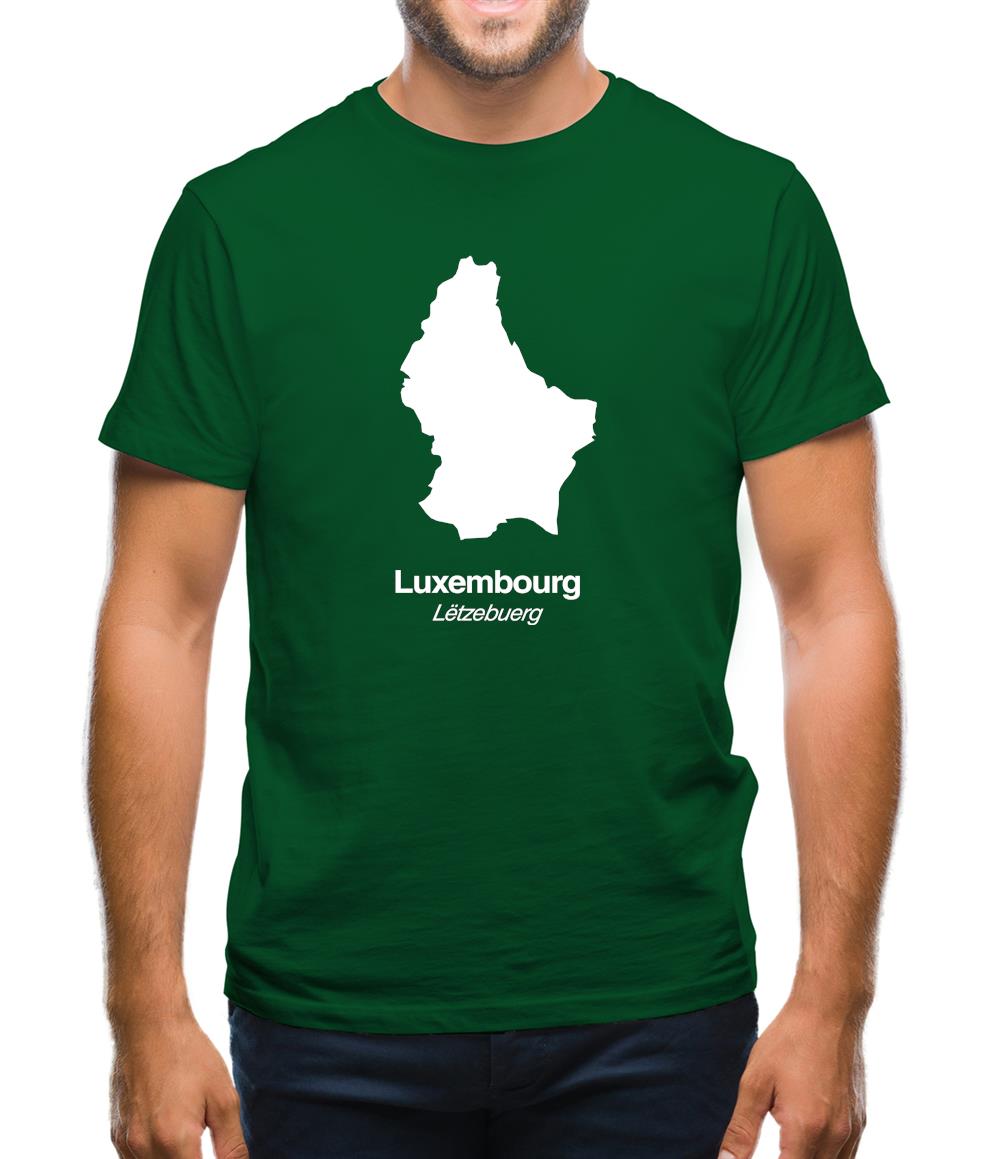 Luxembourg Silhouette Mens T-Shirt