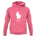 Luxembourg Silhouette unisex hoodie