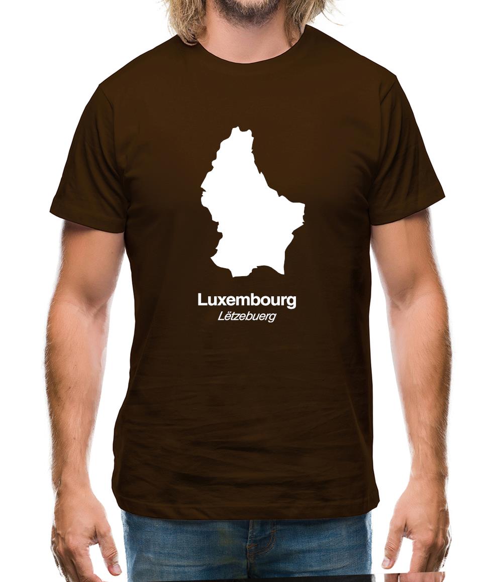 Luxembourg Silhouette Mens T-Shirt