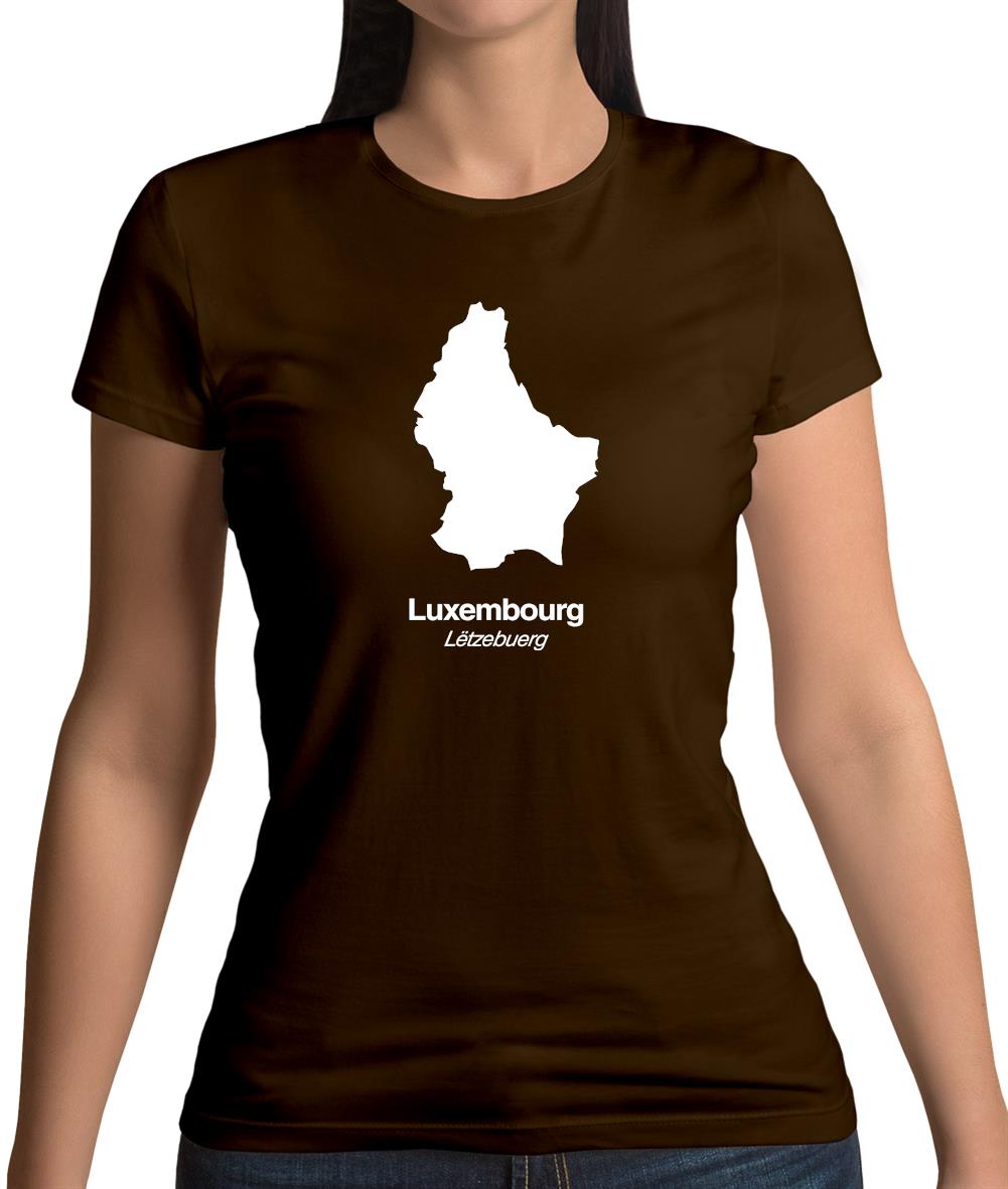Luxembourg Silhouette Womens T-Shirt