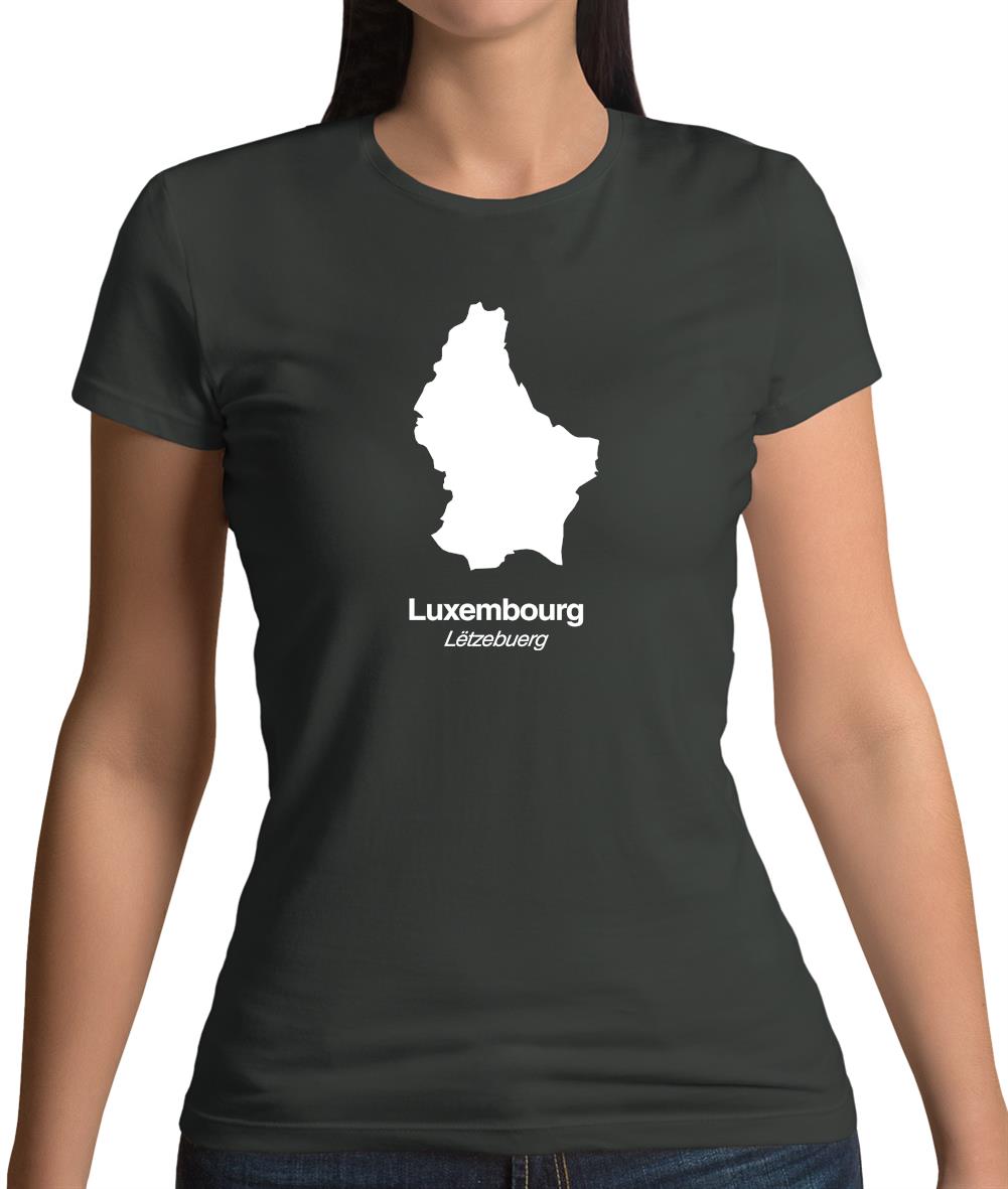 Luxembourg Silhouette Womens T-Shirt