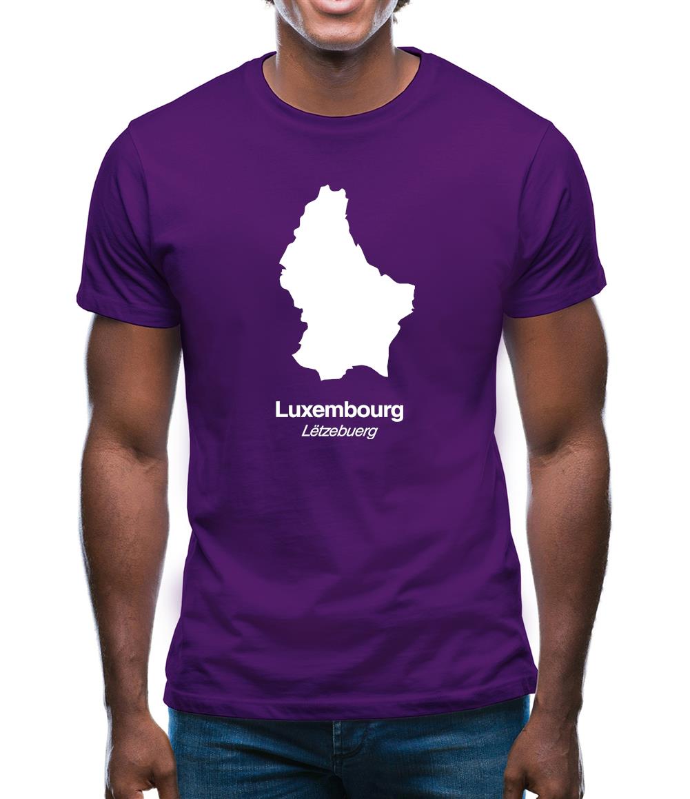 Luxembourg Silhouette Mens T-Shirt