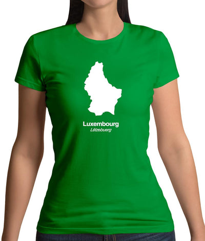 Luxembourg Silhouette Womens T-Shirt