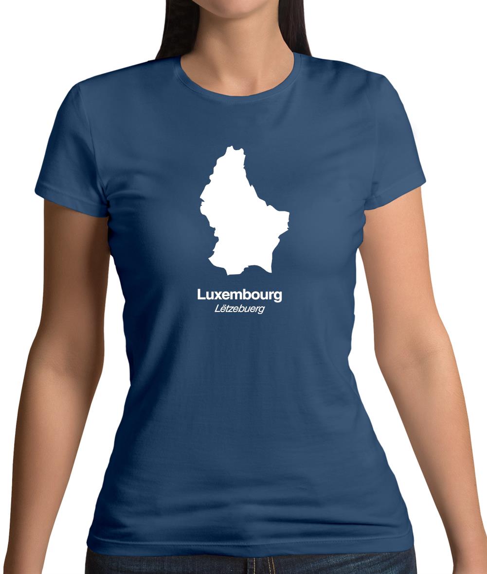 Luxembourg Silhouette Womens T-Shirt