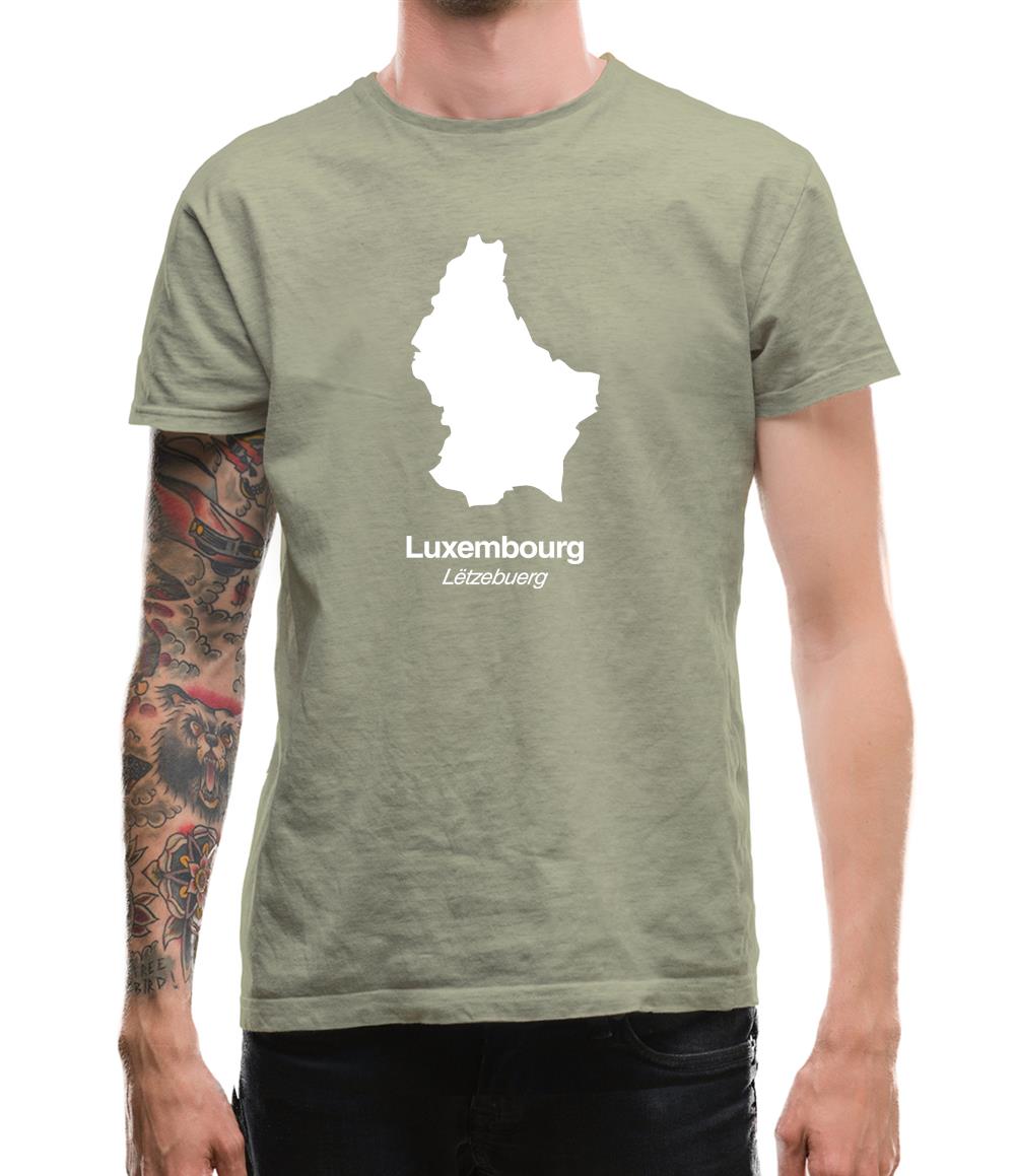 Luxembourg Silhouette Mens T-Shirt