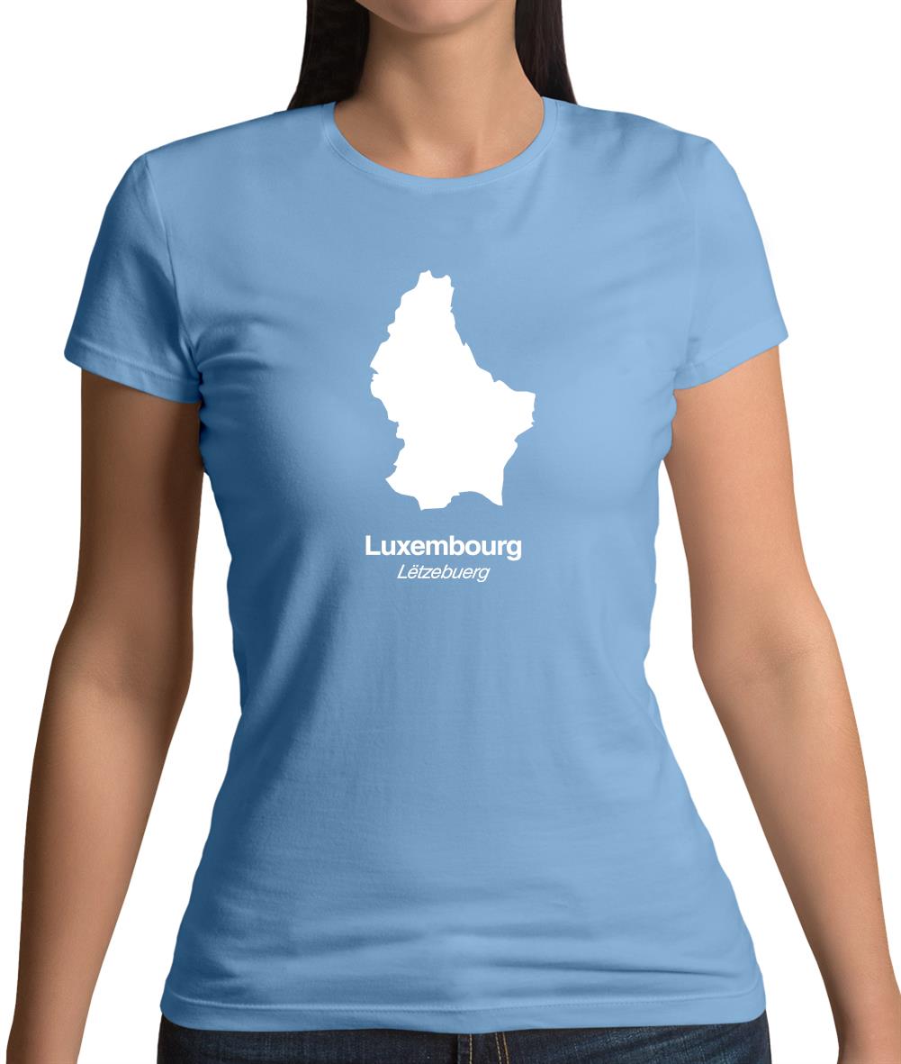 Luxembourg Silhouette Womens T-Shirt
