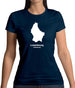 Luxembourg Silhouette Womens T-Shirt