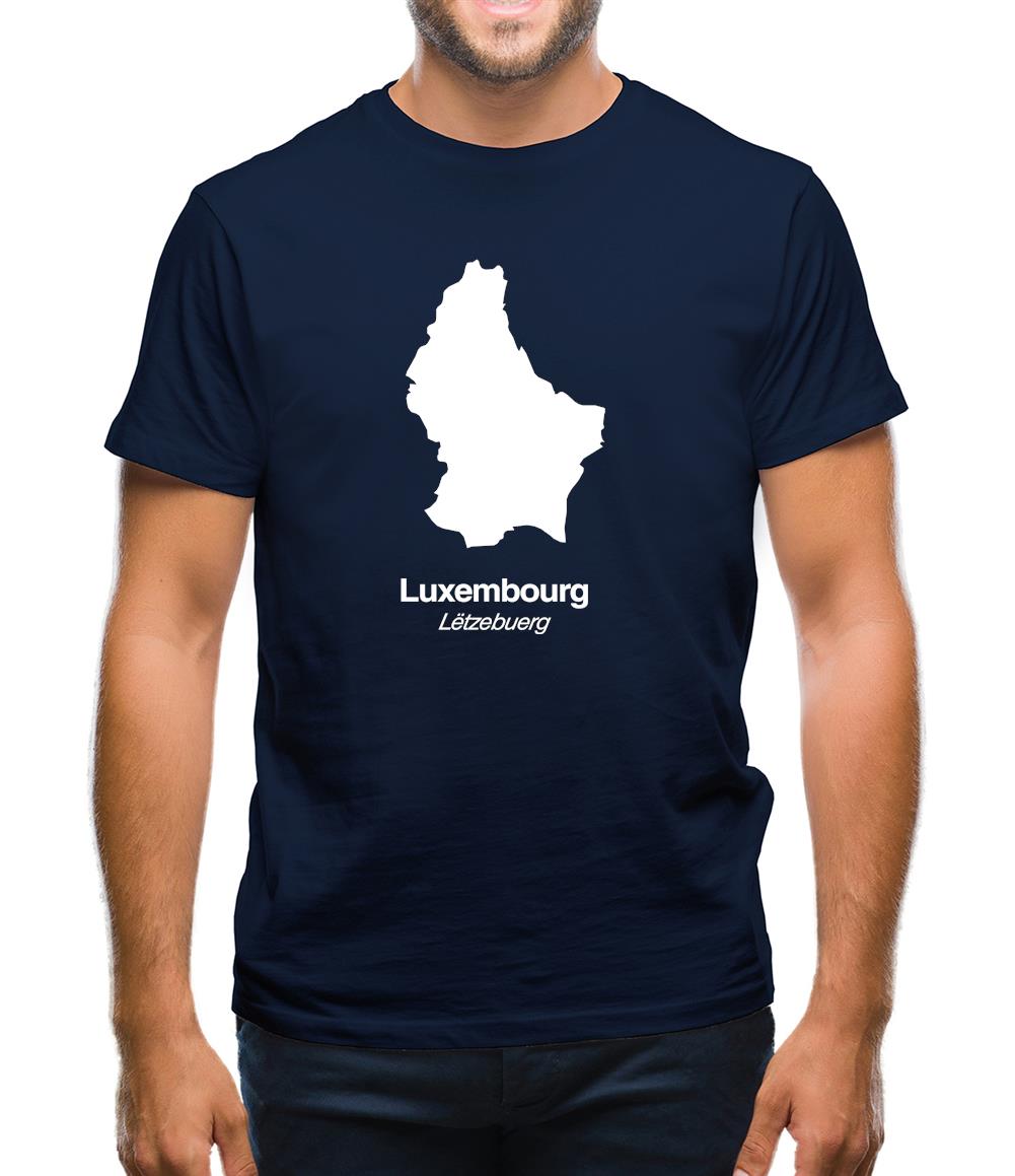 Luxembourg Silhouette Mens T-Shirt
