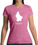 Luxembourg Silhouette Womens T-Shirt