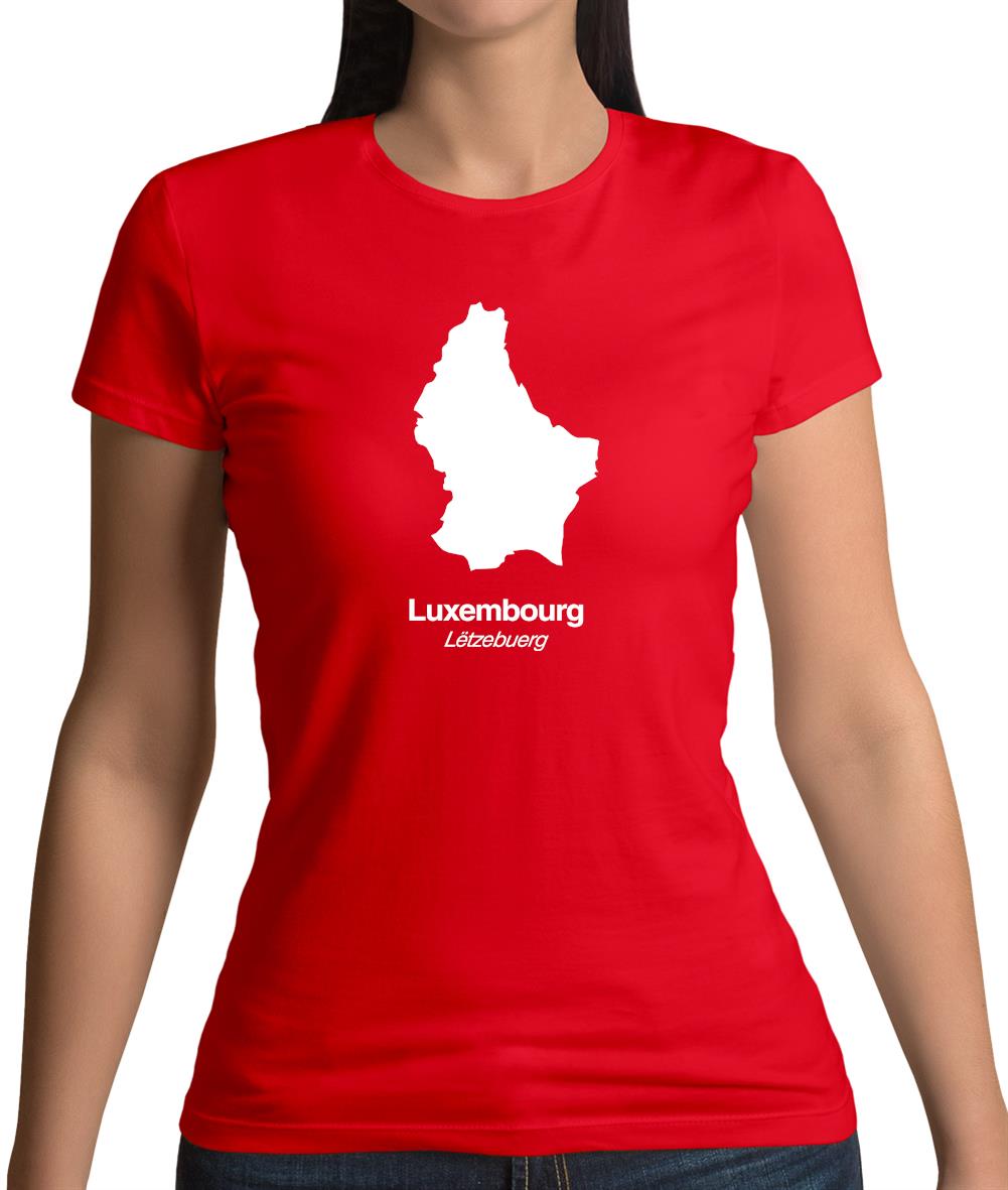 Luxembourg Silhouette Womens T-Shirt