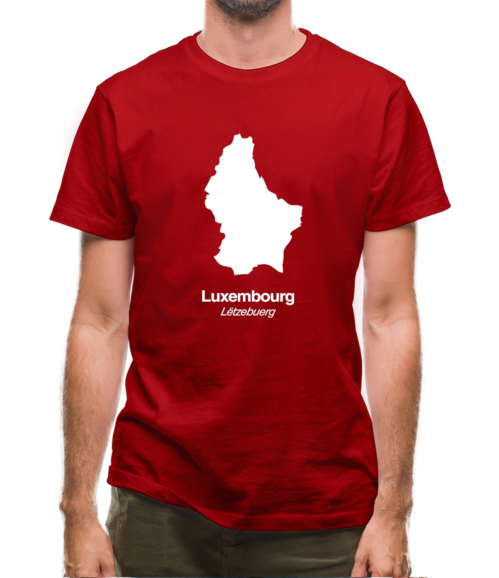Luxembourg Silhouette Mens T-Shirt