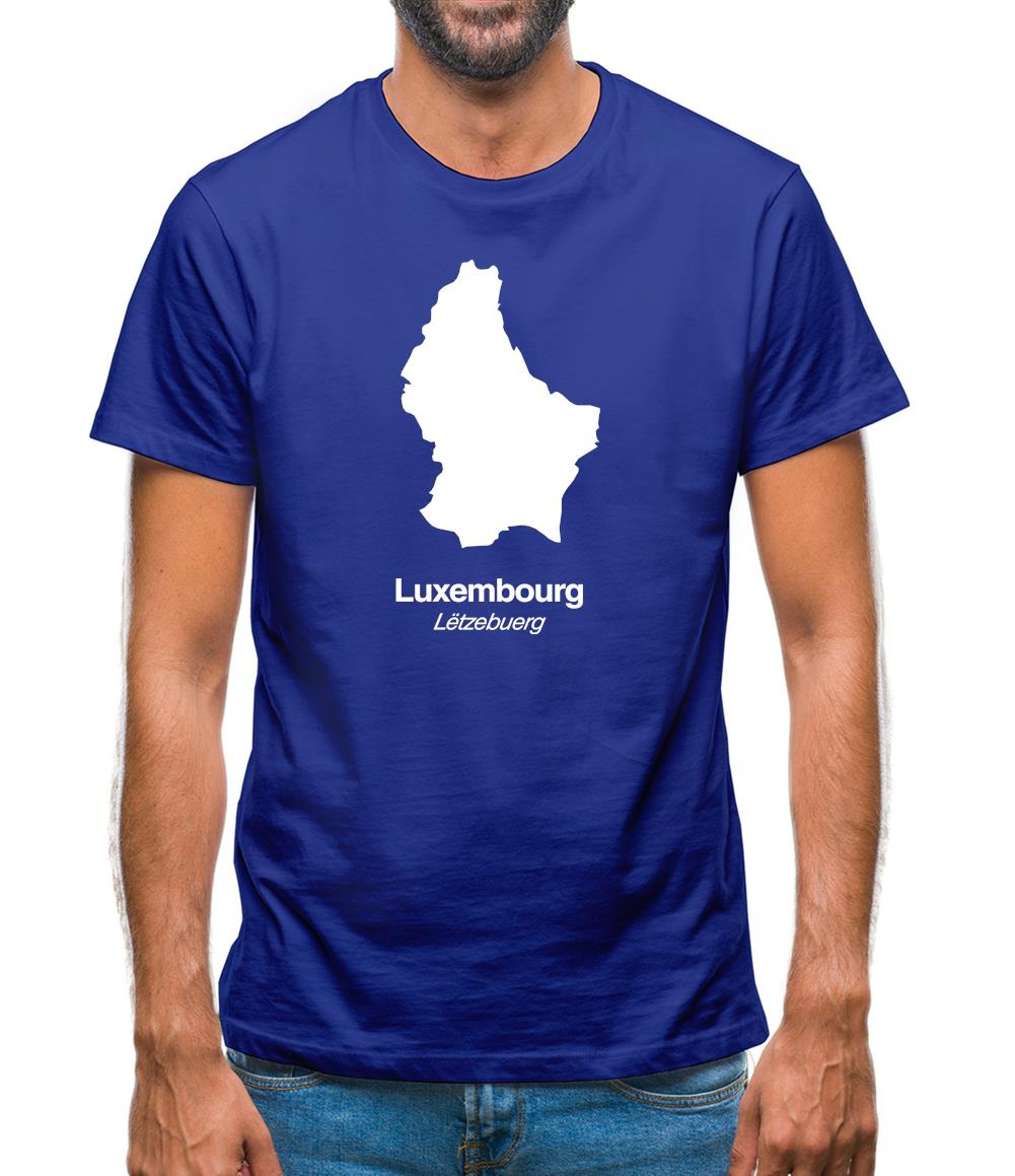 Luxembourg Silhouette Mens T-Shirt