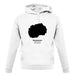 Macedonia Silhouette unisex hoodie