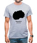 Macedonia Silhouette Mens T-Shirt