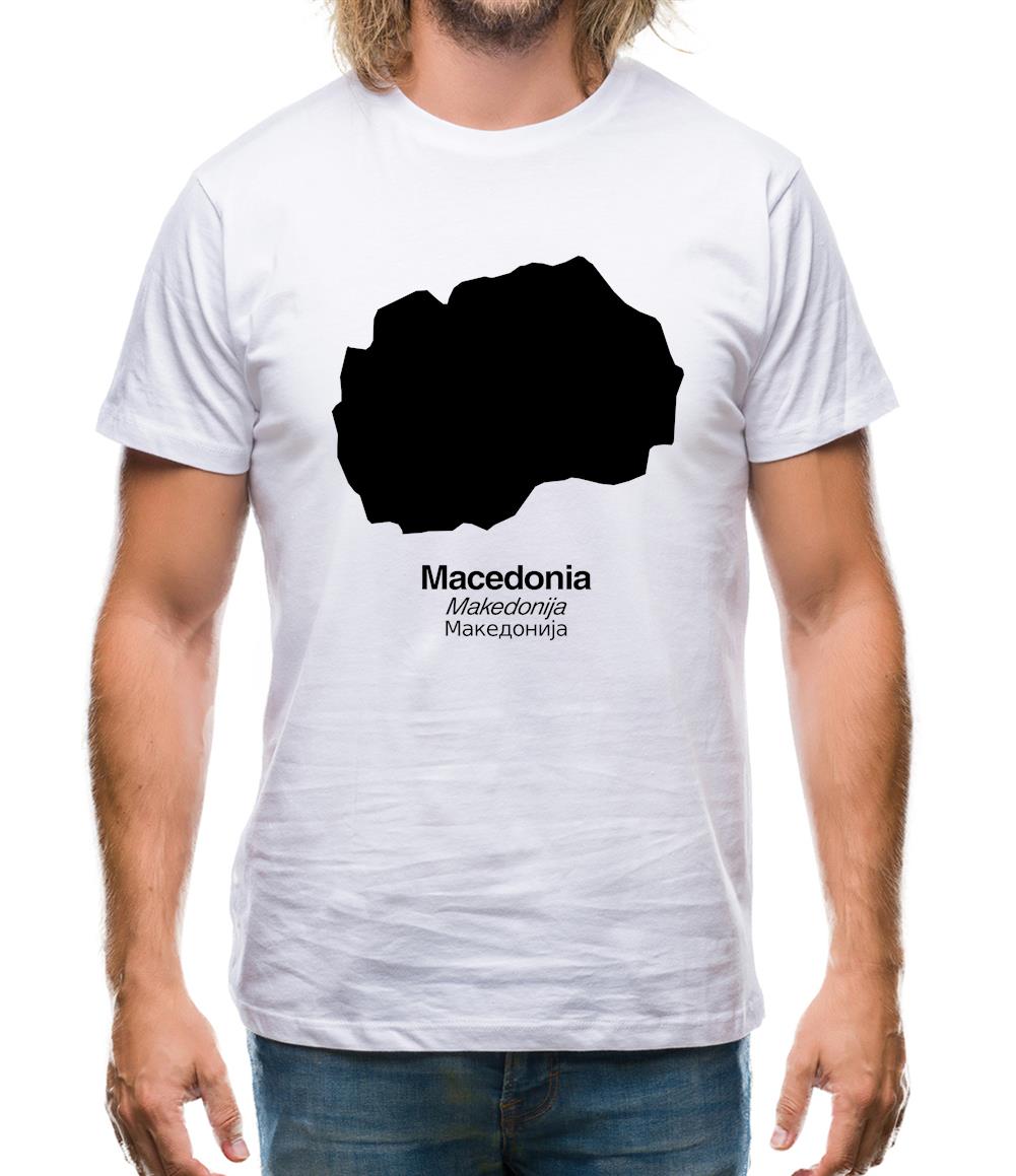 Macedonia Silhouette Mens T-Shirt