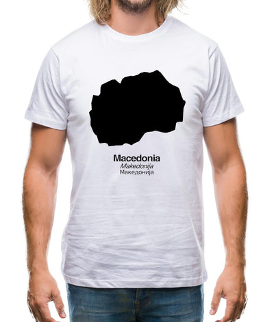 Macedonia Silhouette Mens T-Shirt