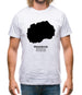 Macedonia Silhouette Mens T-Shirt