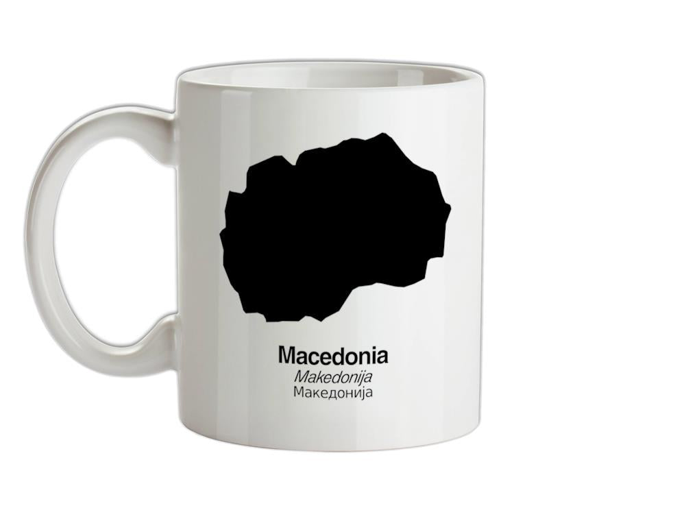 Macedonia Silhouette Ceramic Mug