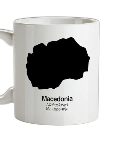 Macedonia Silhouette Ceramic Mug