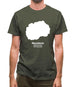 Macedonia Silhouette Mens T-Shirt