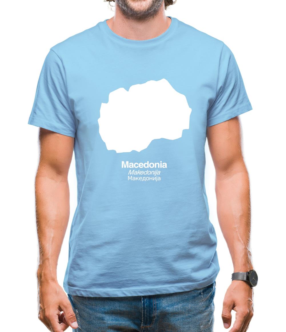 Macedonia Silhouette Mens T-Shirt