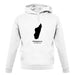 Madagascar Silhouette unisex hoodie