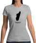 Madagascar Silhouette Womens T-Shirt