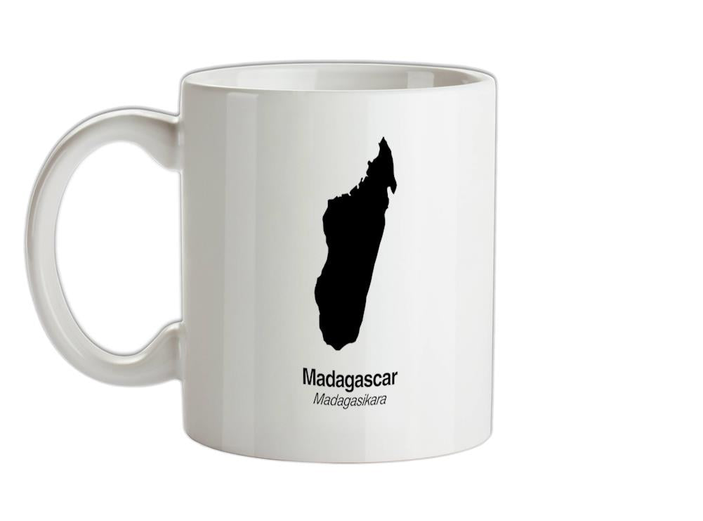 Madagascar Silhouette Ceramic Mug