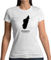 Madagascar Silhouette Womens T-Shirt
