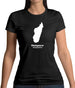 Madagascar Silhouette Womens T-Shirt