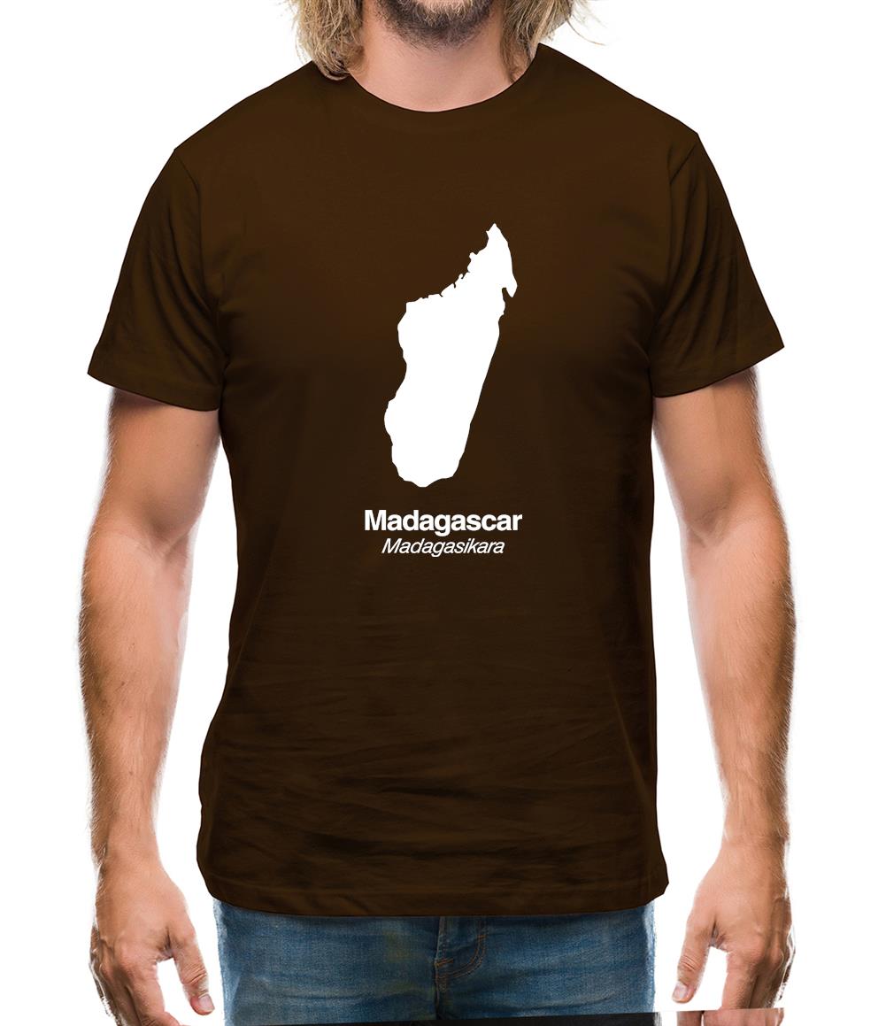 Madagascar Silhouette Mens T-Shirt
