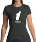 Madagascar Silhouette Womens T-Shirt