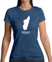 Madagascar Silhouette Womens T-Shirt