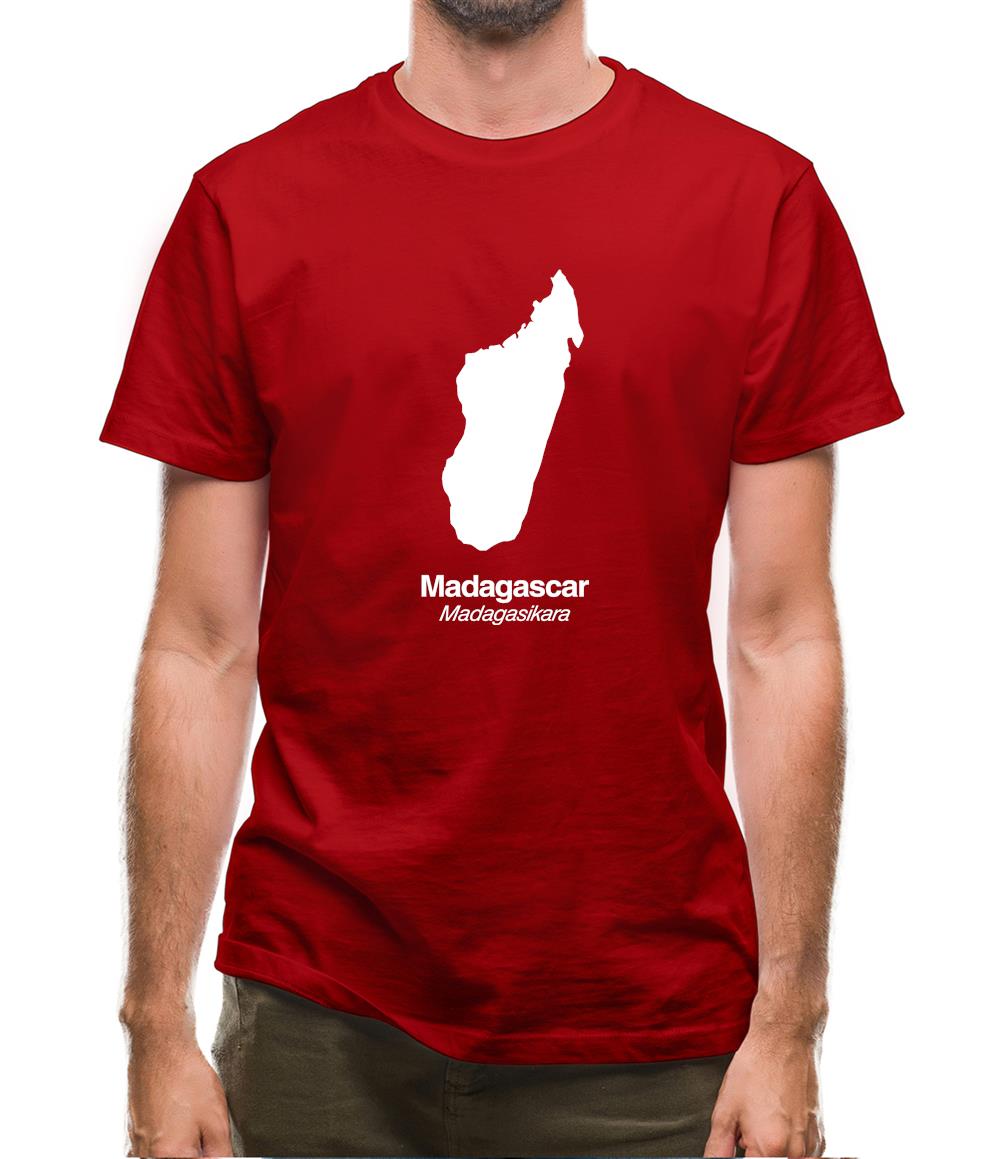 Madagascar Silhouette Mens T-Shirt