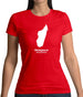 Madagascar Silhouette Womens T-Shirt