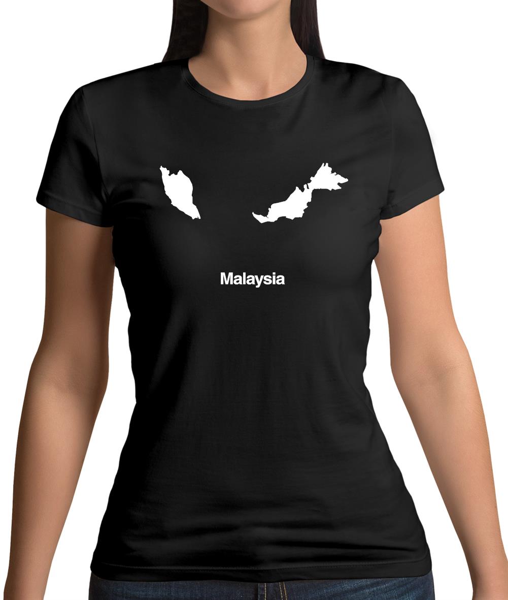 Malaysia Silhouette Womens T-Shirt