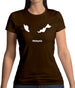 Malaysia Silhouette Womens T-Shirt