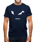 Malaysia Silhouette Mens T-Shirt