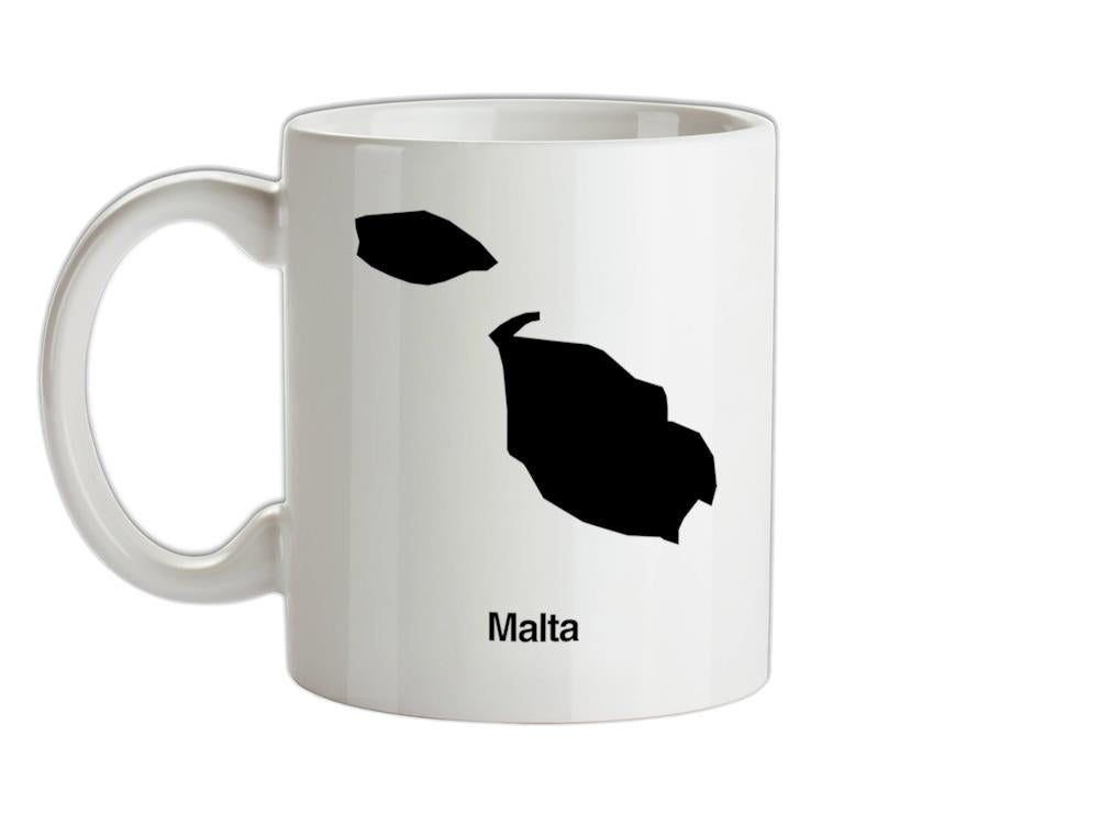 Malta Silhouette Ceramic Mug