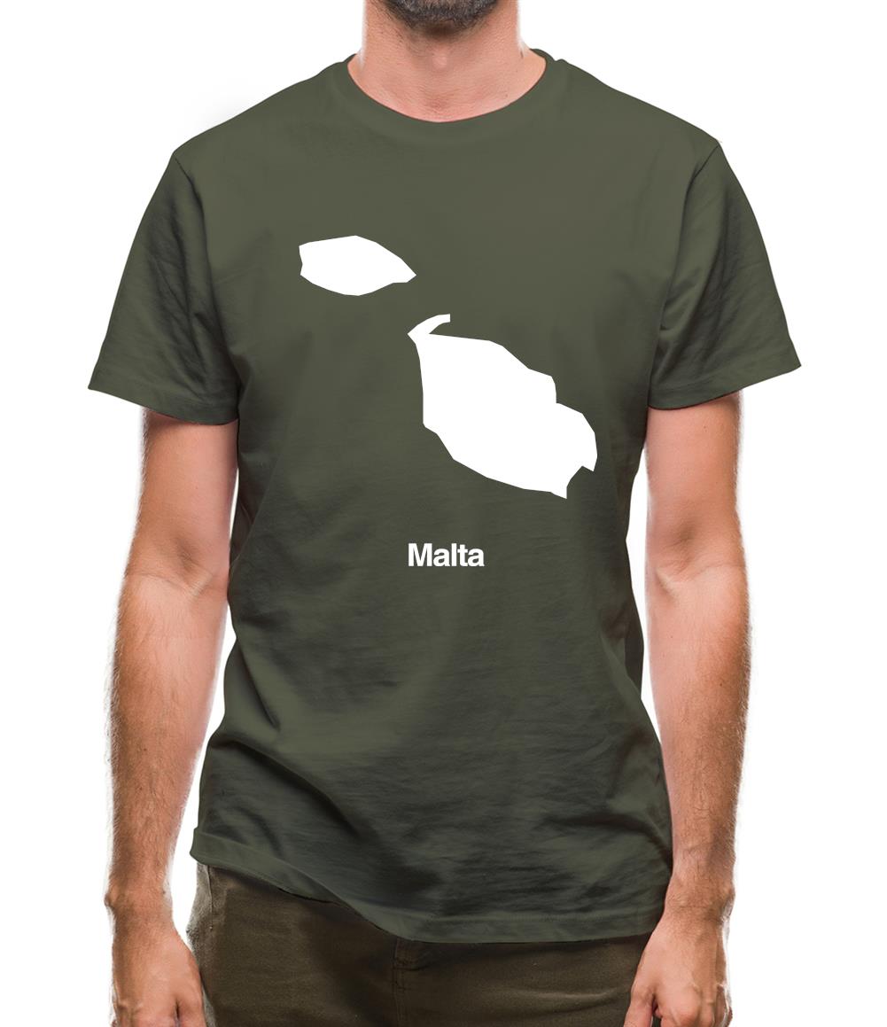 Malta Silhouette Mens T-Shirt