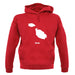 Malta Silhouette unisex hoodie